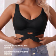 Fixed Cup Sports Bra with Antibacterial Fabric